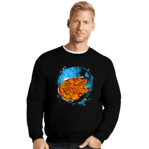 Shirts Crewneck Sweater, Unisex / Small / Black That's No Moon