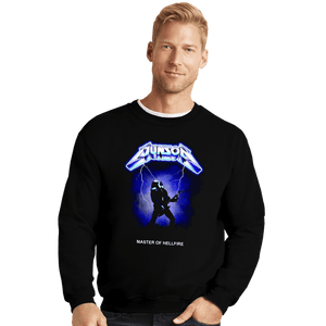 Shirts Crewneck Sweater, Unisex / Small / Black Eddie Master Of Hellfire