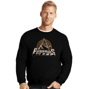 Daily_Deal_Shirts Crewneck Sweater, Unisex / Small / Black Silent Hill Pyramids