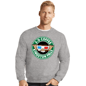 Secret_Shirts Crewneck Sweater, Unisex / Small / Sports Grey Kingston Falls 3D Coffee