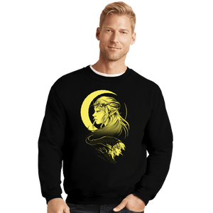 Secret_Shirts Crewneck Sweater, Unisex / Small / Black Princess And Knight