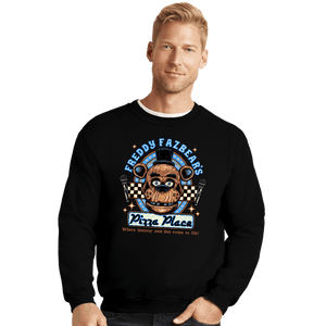 Secret_Shirts Crewneck Sweater, Unisex / Small / Black Freddy's Pizza Place