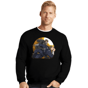 Secret_Shirts Crewneck Sweater, Unisex / Small / Black Terminator Punch