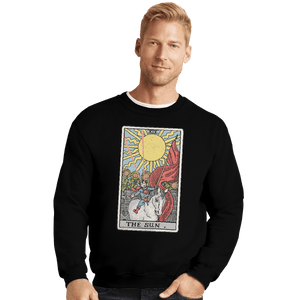 Shirts Crewneck Sweater, Unisex / Small / Black The Sun