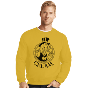 Secret_Shirts Crewneck Sweater, Unisex / Small / Gold Cream Yo