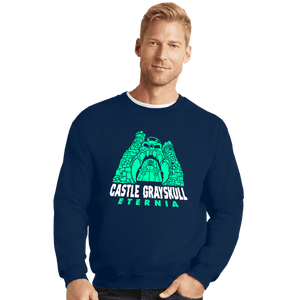 Secret_Shirts Crewneck Sweater, Unisex / Small / Navy Grayskull