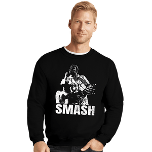 Secret_Shirts Crewneck Sweater, Unisex / Small / Black SMASH!