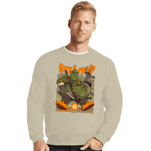 Secret_Shirts Crewneck Sweater, Unisex / Small / Sand Samurai Shrek