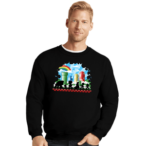 Secret_Shirts Crewneck Sweater, Unisex / Small / Black The Fellowship Of Plumbers