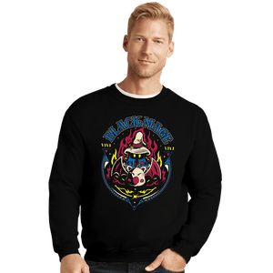 Secret_Shirts Crewneck Sweater, Unisex / Small / Black Kupo Black Mage