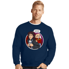 Load image into Gallery viewer, Daily_Deal_Shirts Crewneck Sweater, Unisex / Small / Navy Feel The Metal
