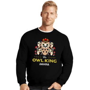 Shirts Crewneck Sweater, Unisex / Small / Black The Owl King