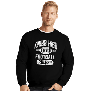 Shirts Crewneck Sweater, Unisex / Small / Black Knibb High