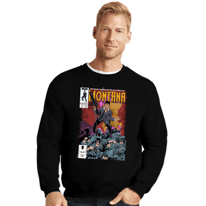 Secret_Shirts Crewneck Sweater, Unisex / Small / Black Montana Comics.