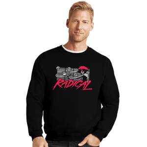 Secret_Shirts Crewneck Sweater, Unisex / Small / Black Radical