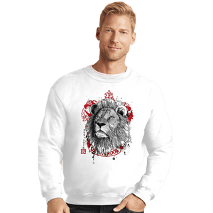 Shirts Crewneck Sweater, Unisex / Small / White Courage and Determination