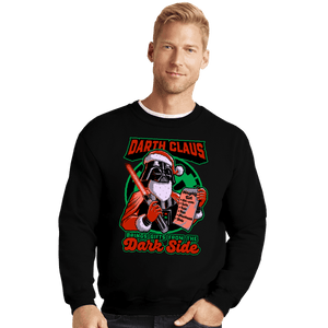 Secret_Shirts Crewneck Sweater, Unisex / Small / Black Dark Lord Christmas