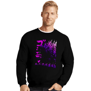 Secret_Shirts Crewneck Sweater, Unisex / Small / Black Millenium Godzilla