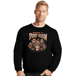 Secret_Shirts Crewneck Sweater, Unisex / Small / Black Summon The Spooky Season