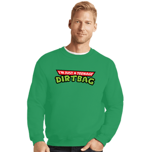 Secret_Shirts Crewneck Sweater, Unisex / Small / Irish Green Teenage Dirtbag