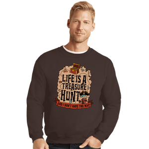 Secret_Shirts Crewneck Sweater, Unisex / Small / Dark Chocolate Treasure Hunt