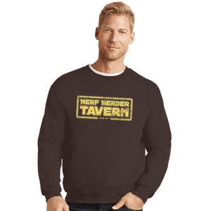 Secret_Shirts Crewneck Sweater, Unisex / Small / Dark Chocolate Nerf Herder Tavern!