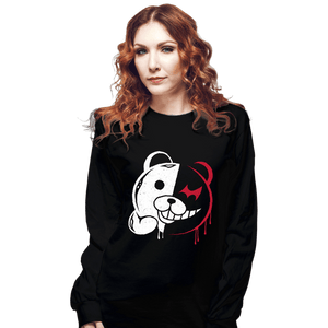 Shirts Long Sleeve Shirts, Unisex / Small / Black Kuma Despair