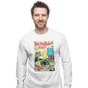 Shirts Long Sleeve Shirts, Unisex / Small / White The Incredible 4