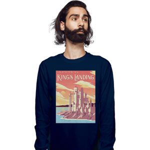 Shirts Long Sleeve Shirts, Unisex / Small / Navy Visit King's Landing