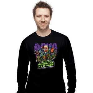 Secret_Shirts Long Sleeve Shirts, Unisex / Small / Black TMNT Vs NYC Villains