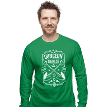 Load image into Gallery viewer, Shirts Long Sleeve Shirts, Unisex / Small / Irish Green Dungeon Dancer
