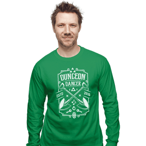 Shirts Long Sleeve Shirts, Unisex / Small / Irish Green Dungeon Dancer