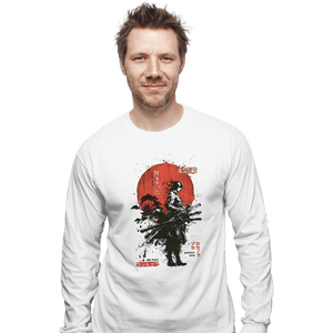 Daily_Deal_Shirts Long Sleeve Shirts, Unisex / Small / White Zoro Samurai Wano Kuni Arc