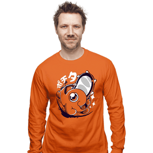 Secret_Shirts Long Sleeve Shirts, Unisex / Small / Orange Chainsaw Cute