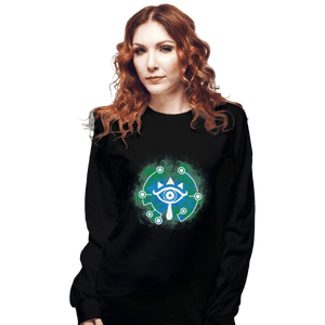 Shirts Long Sleeve Shirts, Unisex / Small / Black Open Your Sheikah Eye