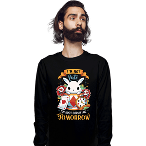 Secret_Shirts Long Sleeve Shirts, Unisex / Small / Black Wonderous Rabbit