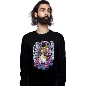 Secret_Shirts Long Sleeve Shirts, Unisex / Small / Black Battle Angewomon