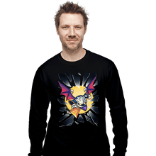 Load image into Gallery viewer, Daily_Deal_Shirts Long Sleeve Shirts, Unisex / Small / Black Shattered Glass
