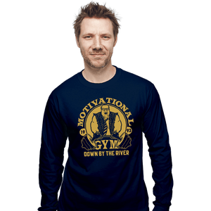 Secret_Shirts Long Sleeve Shirts, Unisex / Small / Navy Foley's Gym