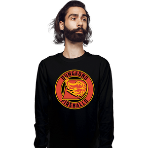 Secret_Shirts Long Sleeve Shirts, Unisex / Small / Black Dungeons & Fireballs