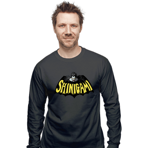 Shirts Long Sleeve Shirts, Unisex / Small / Charcoal Bat Shinigami