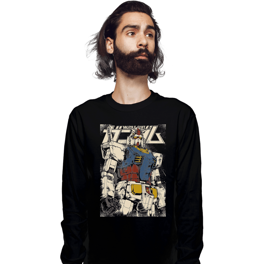 Shirts Long Sleeve Shirts, Unisex / Small / Black The First Gundam