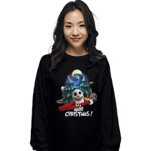 Load image into Gallery viewer, Shirts Long Sleeve Shirts, Unisex / Small / Black Let&#39;s Make Christmas
