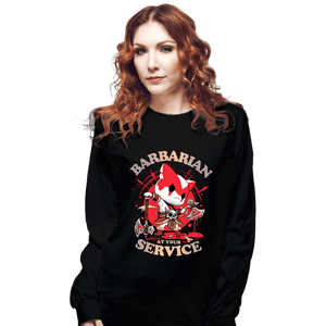 Daily_Deal_Shirts Long Sleeve Shirts, Unisex / Small / Black Barbarian's Call