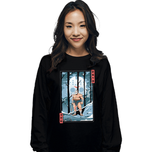 Secret_Shirts Long Sleeve Shirts, Unisex / Small / Black Fright Night Sumo Ukiyo-e Jason