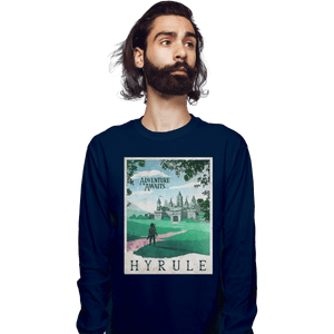 Shirts Long Sleeve Shirts, Unisex / Small / Navy Visit Hyrule