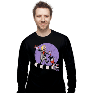 Daily_Deal_Shirts Long Sleeve Shirts, Unisex / Small / Black Beetle And Girl