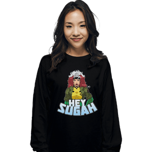 Shirts Long Sleeve Shirts, Unisex / Small / Black Hey Sugah