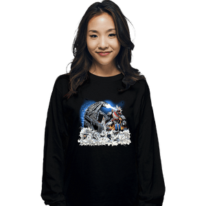 Secret_Shirts Long Sleeve Shirts, Unisex / Small / Black Godzilla V Megazord