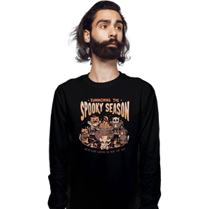 Secret_Shirts Long Sleeve Shirts, Unisex / Small / Black Summon The Spooky Season